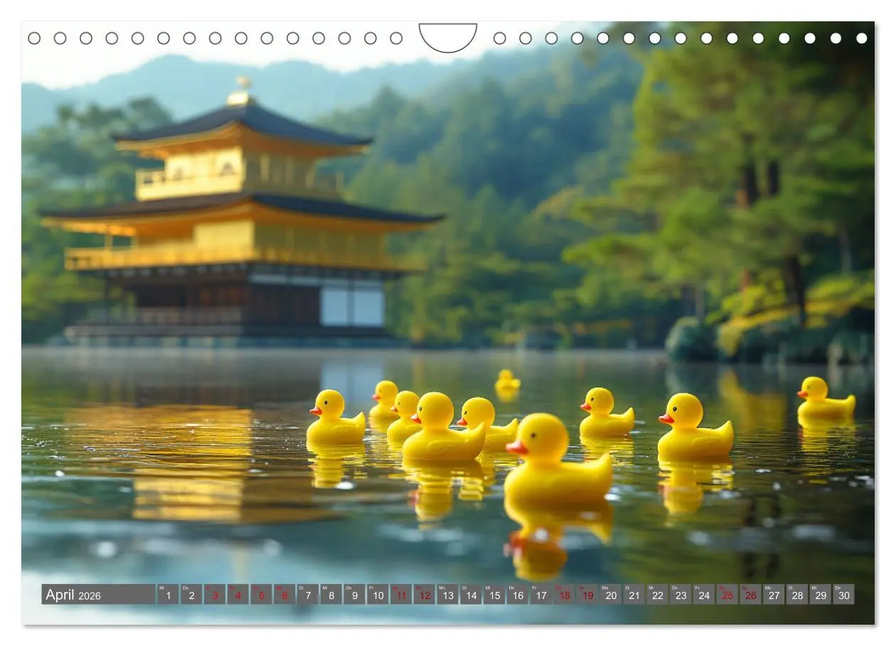 Bild: 9783457285466 | Gummienten auf Weltreise (Wandkalender 2026 DIN A4 quer), CALVENDO...