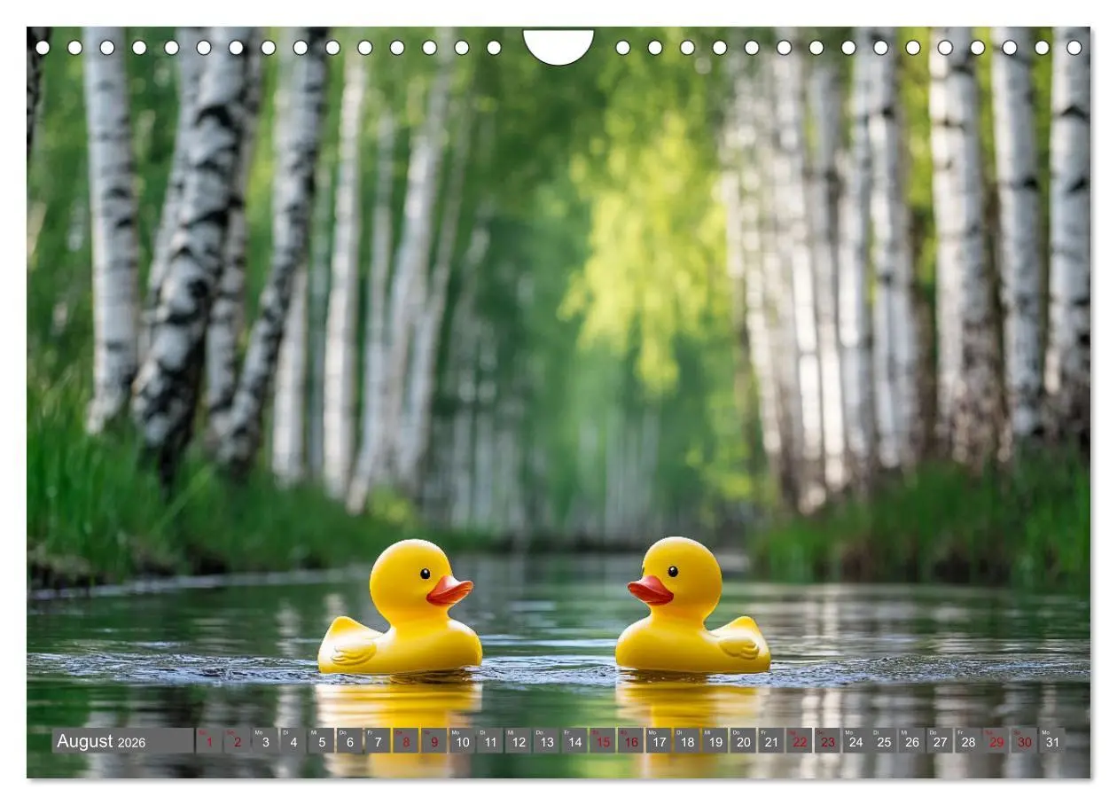 Bild: 9783457285466 | Gummienten auf Weltreise (Wandkalender 2026 DIN A4 quer), CALVENDO...