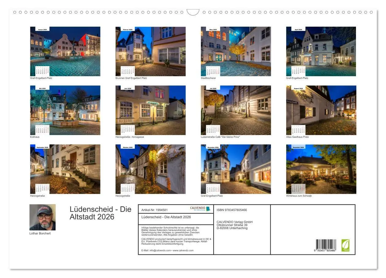 Bild: 9783457805466 | Lüdenscheid - Die Altstadt 2026 (Wandkalender 2026 DIN A2 quer),...