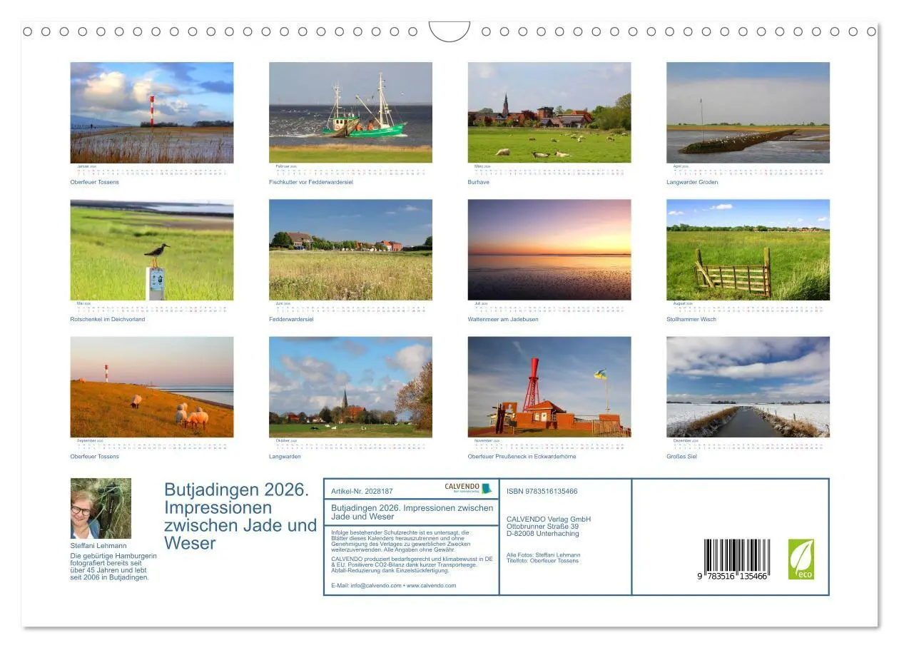 Bild: 9783516135466 | Butjadingen 2026. Impressionen zwischen Jade und Weser...