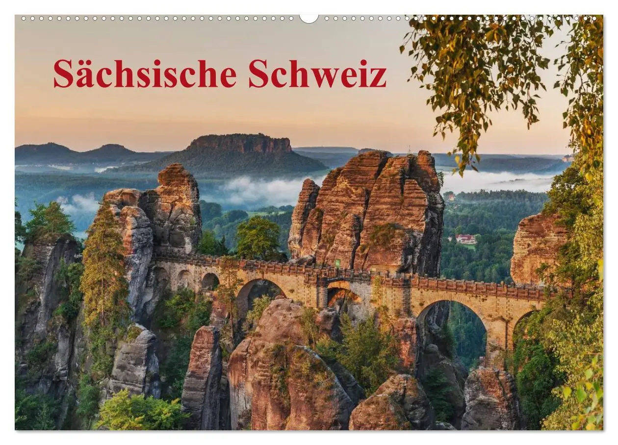 Cover: 9783516205466 | Sächsische Schweiz (Wandkalender 2026 DIN A2 quer), CALVENDO...