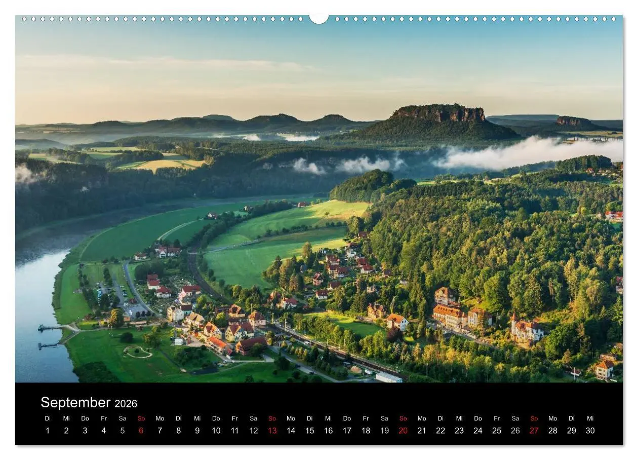 Bild: 9783516205466 | Sächsische Schweiz (Wandkalender 2026 DIN A2 quer), CALVENDO...
