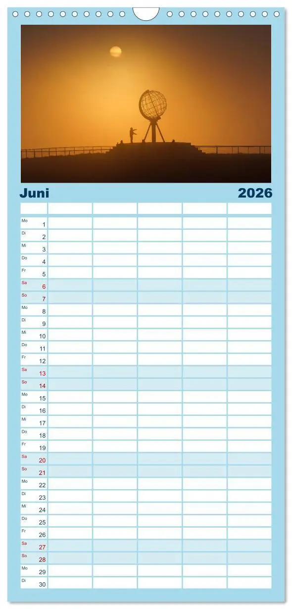 Bild: 9783516515466 | Familienplaner 2026 - Lappland mit 5 Spalten (Wandkalender, 21 x 45...