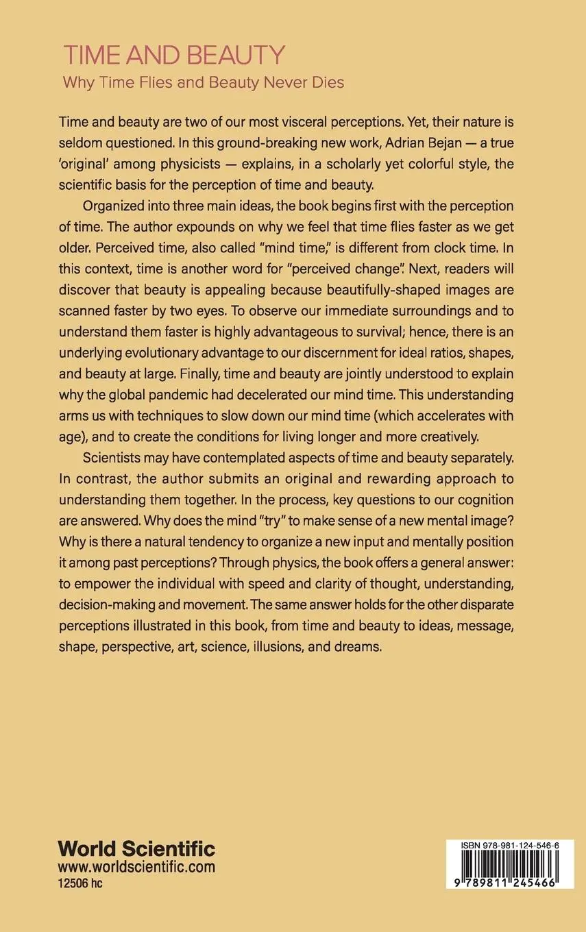 Rückseite: 9789811245466 | TIME AND BEAUTY | Adrian Bejan | Buch | Gebunden | Englisch | 2022