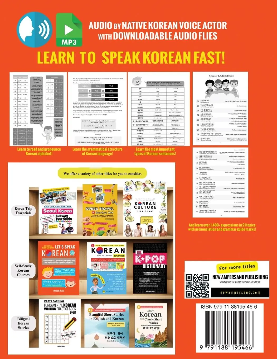 Rückseite: 9791188195466 | Let's Speak Korean (with Audio) | Fandom Media | Taschenbuch | 2018
