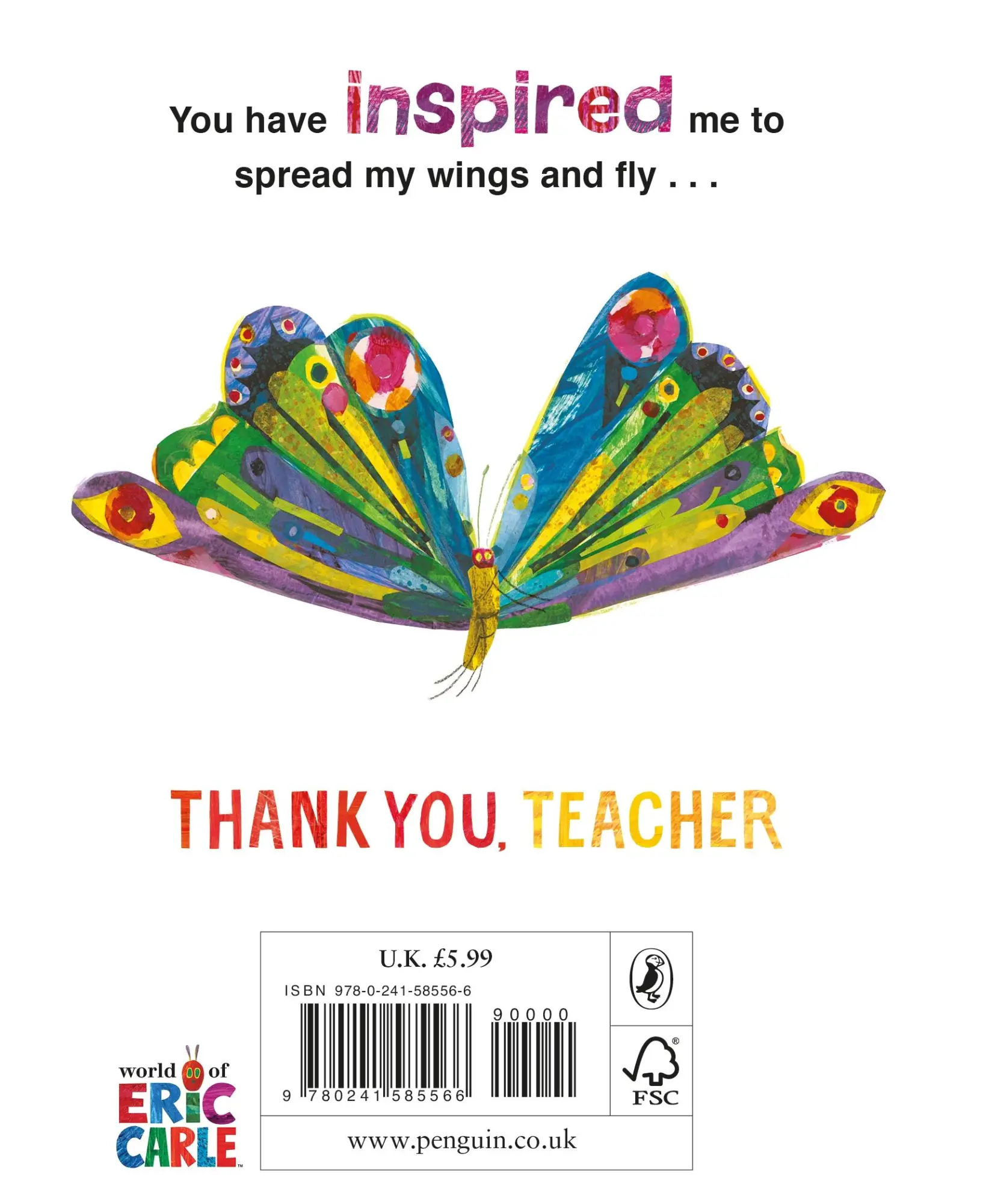 Rückseite: 9780241585566 | Thank You, Teacher from The Very Hungry Caterpillar | Eric Carle
