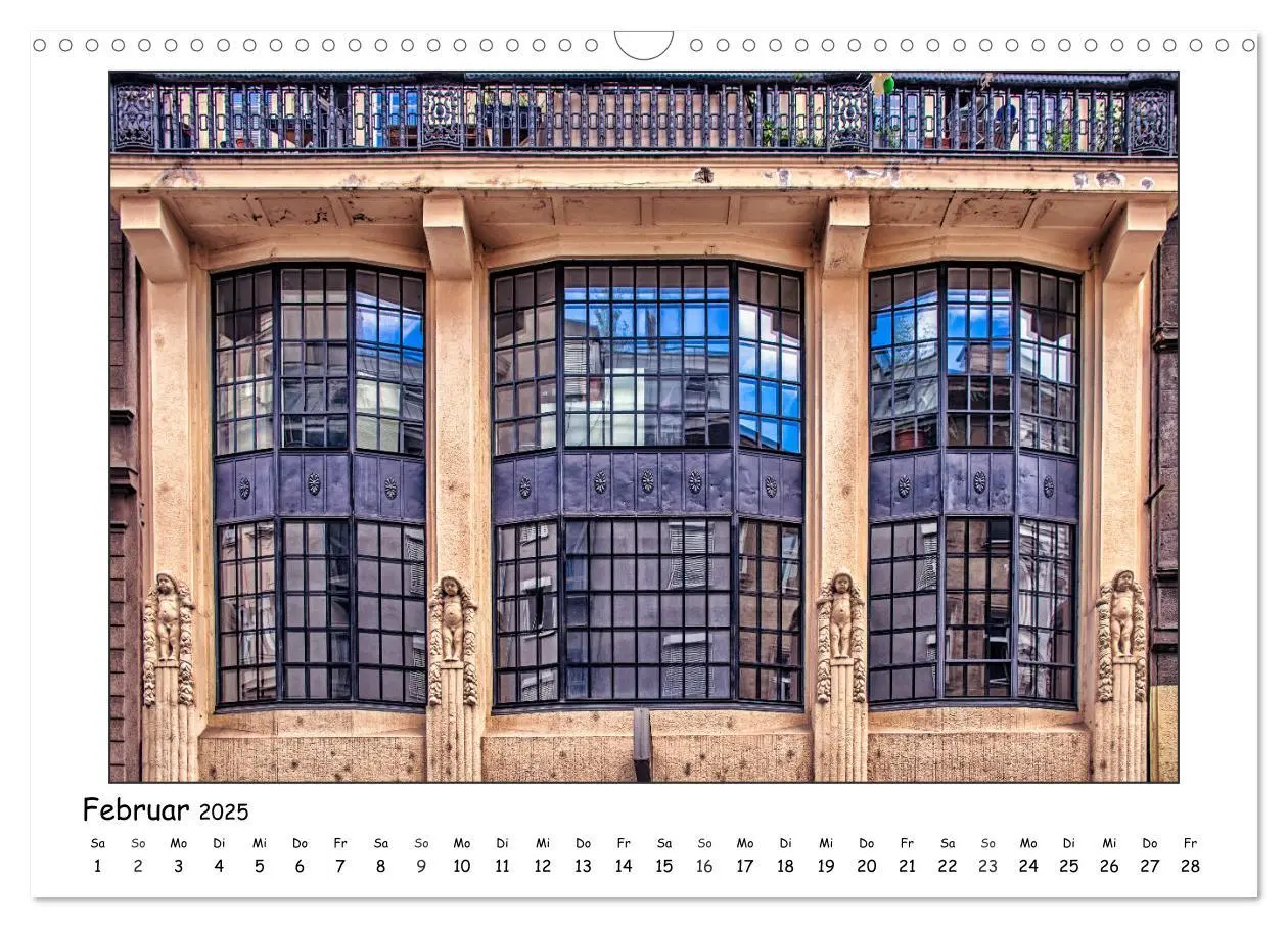 Bild: 9783435255566 | Wiener Jugendstil-Fassaden (Wandkalender 2025 DIN A3 quer),...