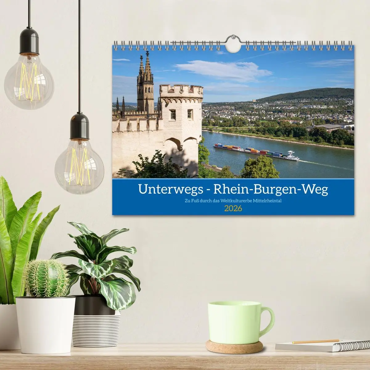 Bild: 9783457275566 | Unterwegs - Rhein-Burgen-Weg (Wandkalender 2026 DIN A4 quer),...