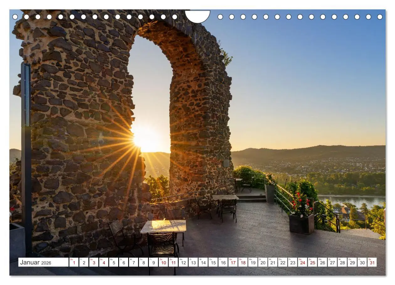 Bild: 9783457275566 | Unterwegs - Rhein-Burgen-Weg (Wandkalender 2026 DIN A4 quer),...