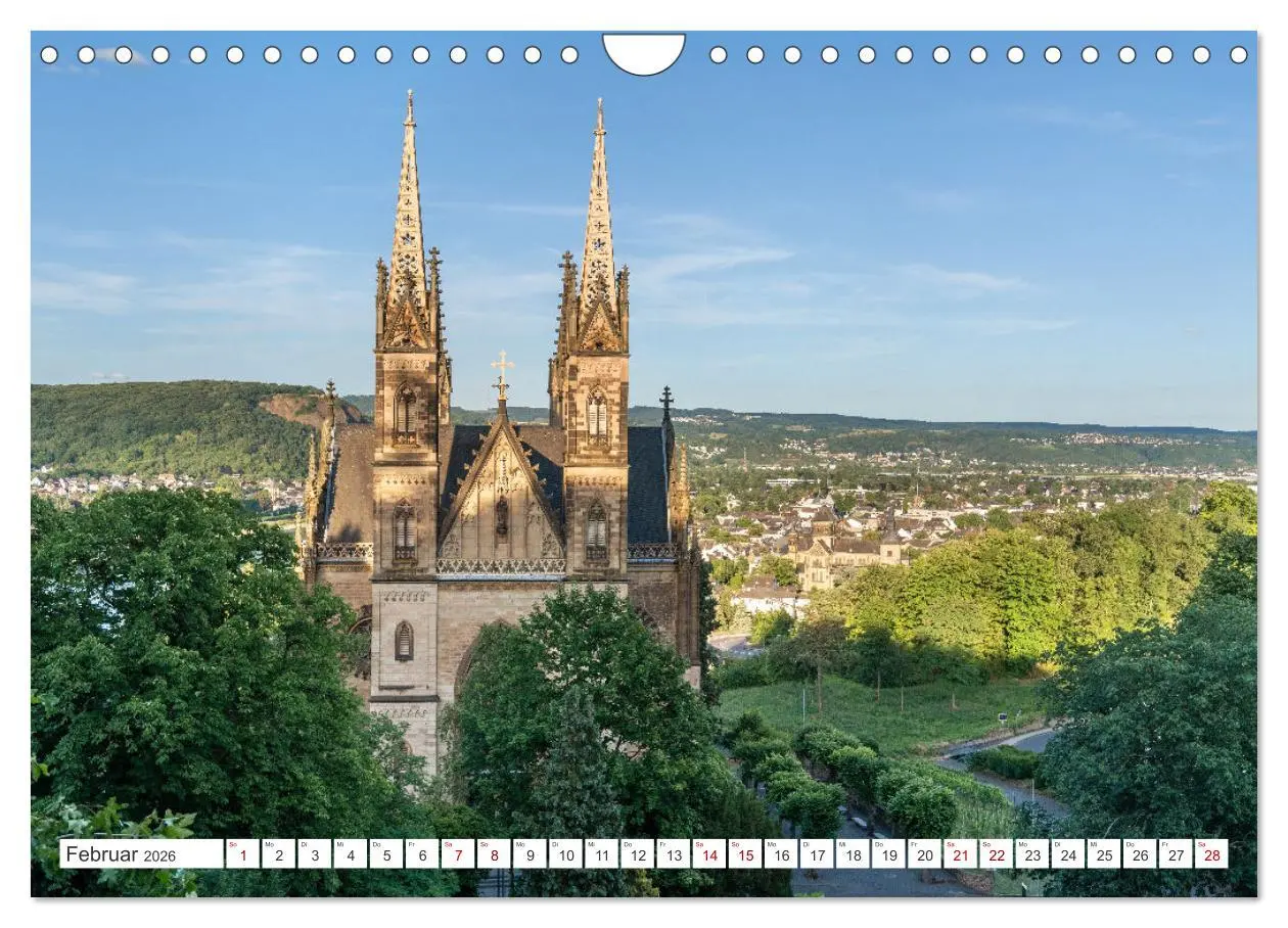 Bild: 9783457275566 | Unterwegs - Rhein-Burgen-Weg (Wandkalender 2026 DIN A4 quer),...