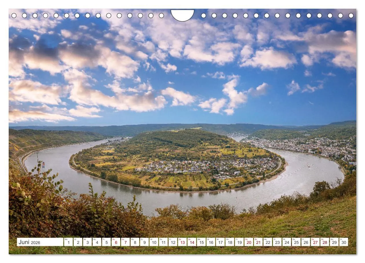 Bild: 9783457275566 | Unterwegs - Rhein-Burgen-Weg (Wandkalender 2026 DIN A4 quer),...