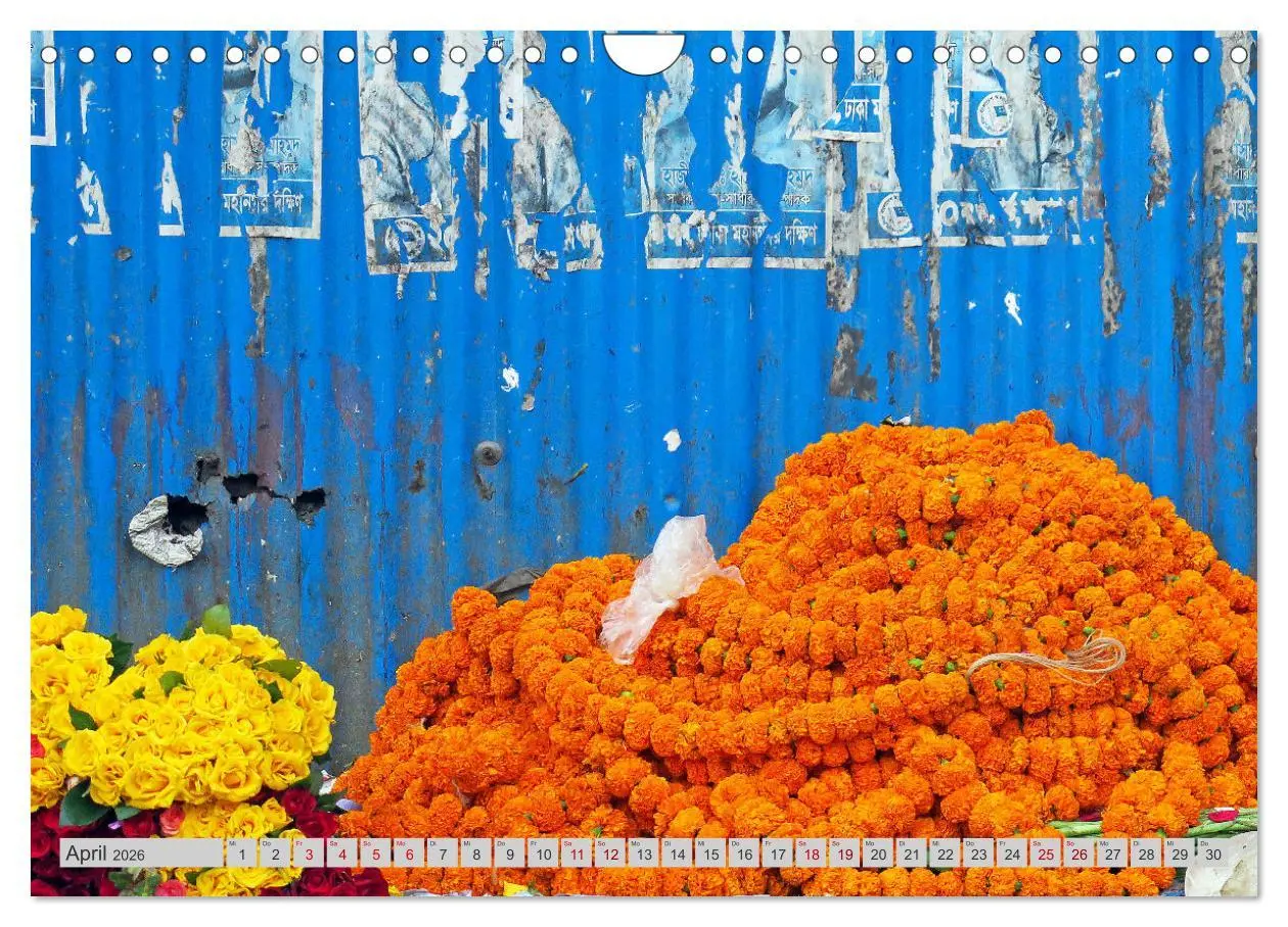 Bild: 9783457345566 | Farbenfrohes Bangladesch (Wandkalender 2026 DIN A4 quer), CALVENDO...