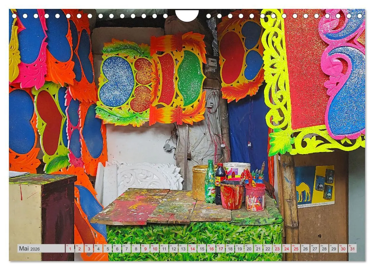 Bild: 9783457345566 | Farbenfrohes Bangladesch (Wandkalender 2026 DIN A4 quer), CALVENDO...