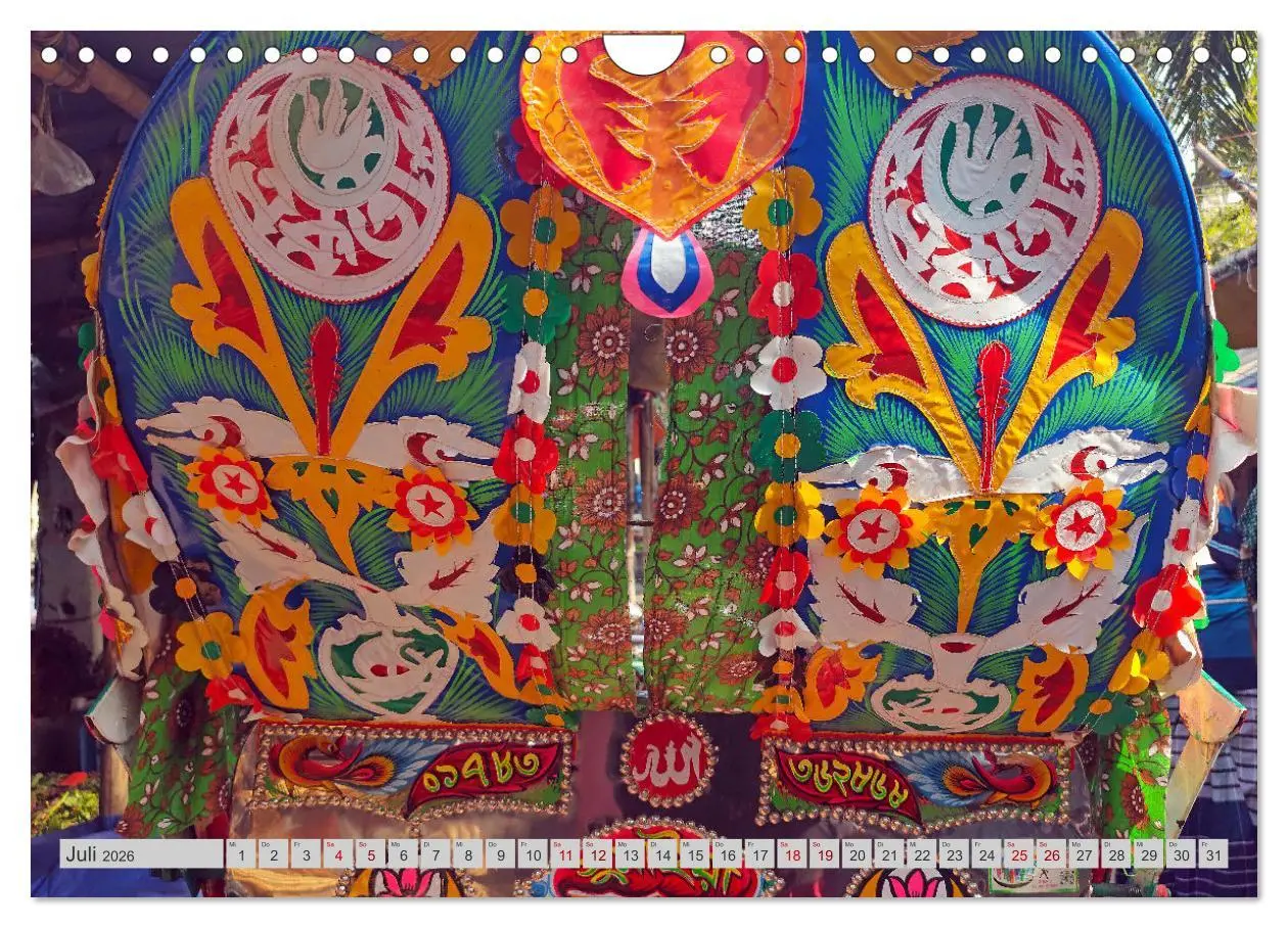 Bild: 9783457345566 | Farbenfrohes Bangladesch (Wandkalender 2026 DIN A4 quer), CALVENDO...