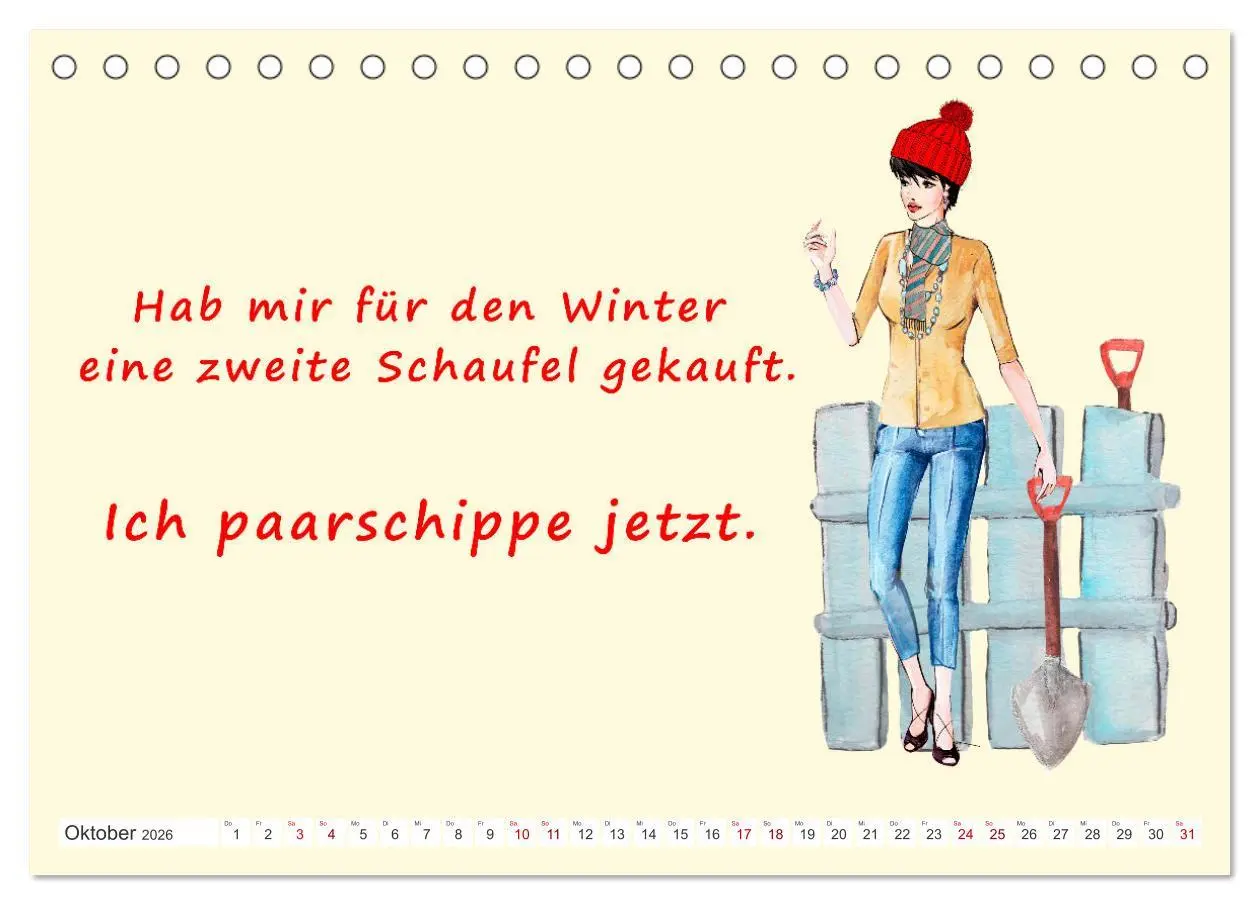 Bild: 9783457415566 | Frech aber ehrlich (Tischkalender 2026 DIN A5 quer), CALVENDO...