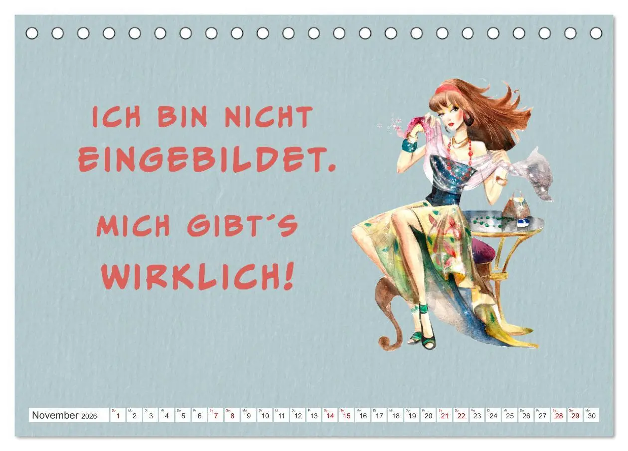 Bild: 9783457415566 | Frech aber ehrlich (Tischkalender 2026 DIN A5 quer), CALVENDO...