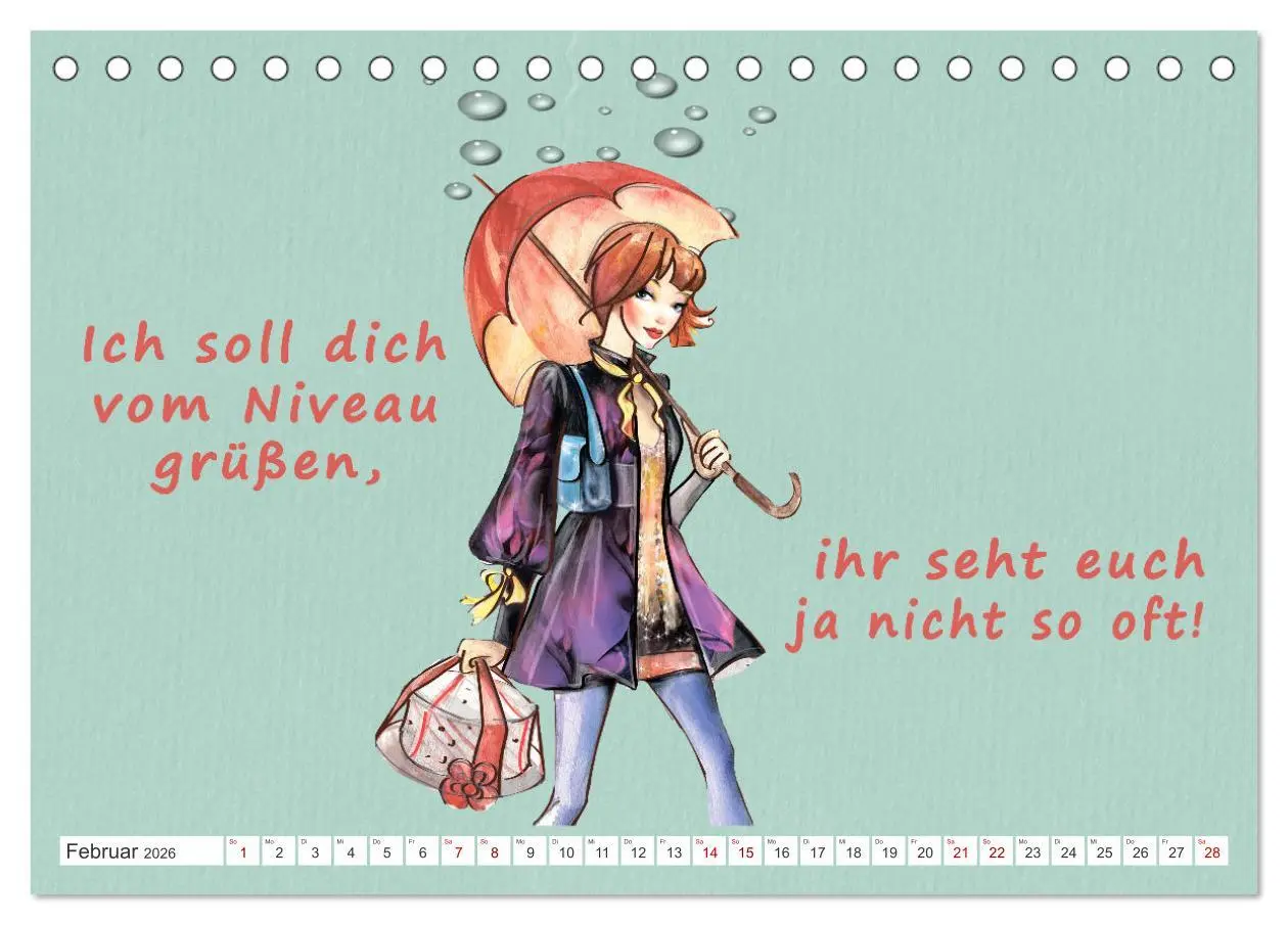 Bild: 9783457415566 | Frech aber ehrlich (Tischkalender 2026 DIN A5 quer), CALVENDO...