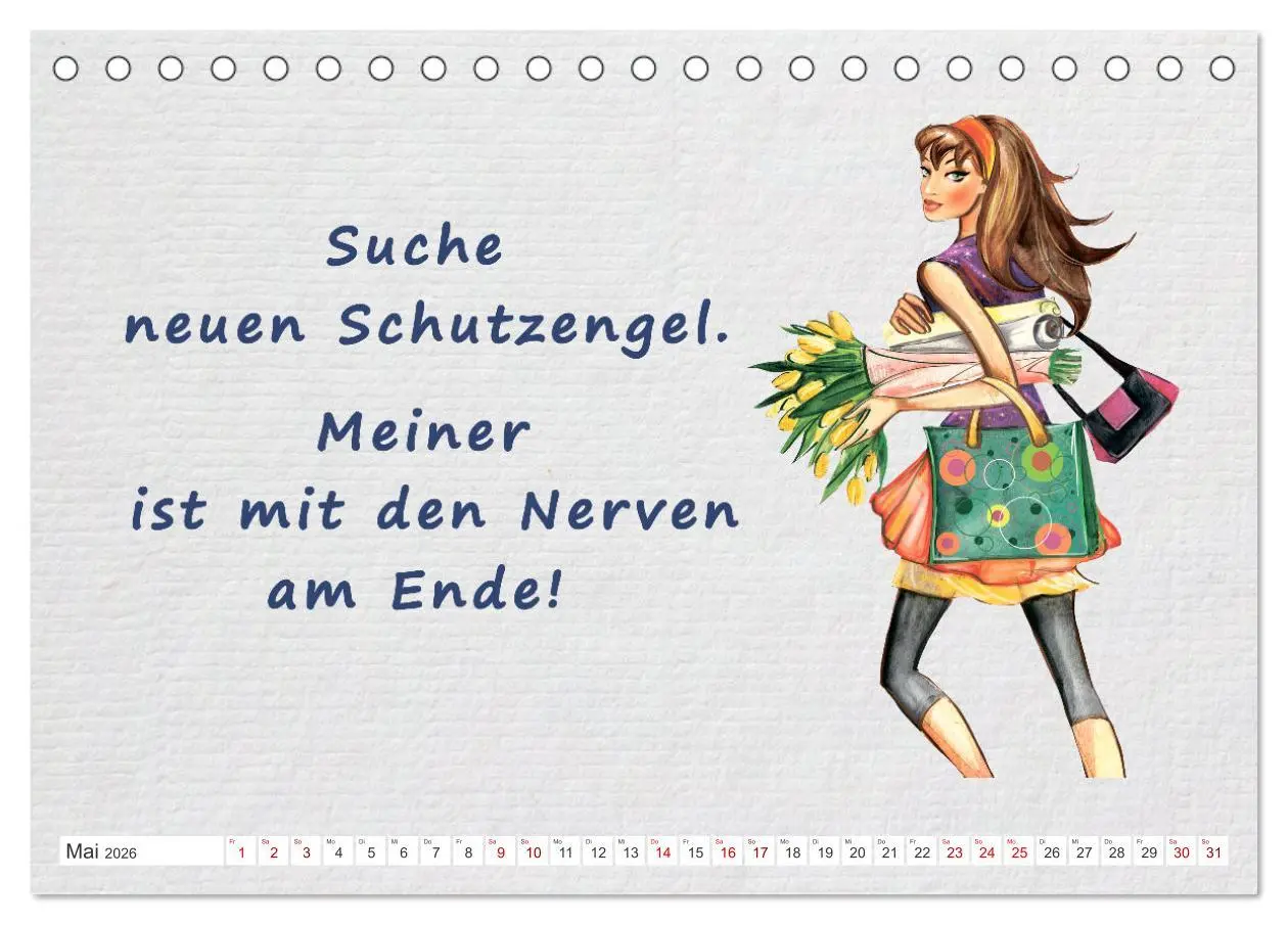Bild: 9783457415566 | Frech aber ehrlich (Tischkalender 2026 DIN A5 quer), CALVENDO...