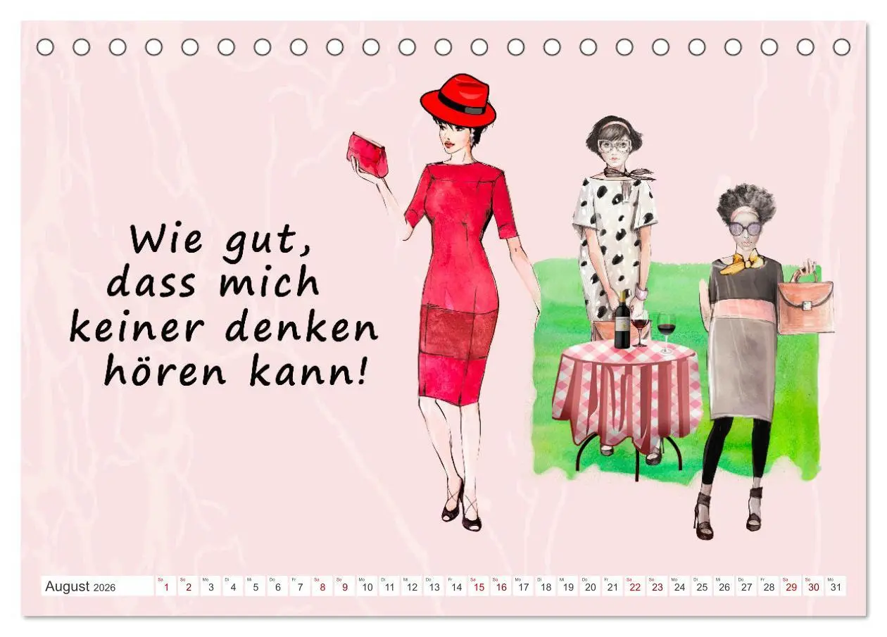 Bild: 9783457415566 | Frech aber ehrlich (Tischkalender 2026 DIN A5 quer), CALVENDO...