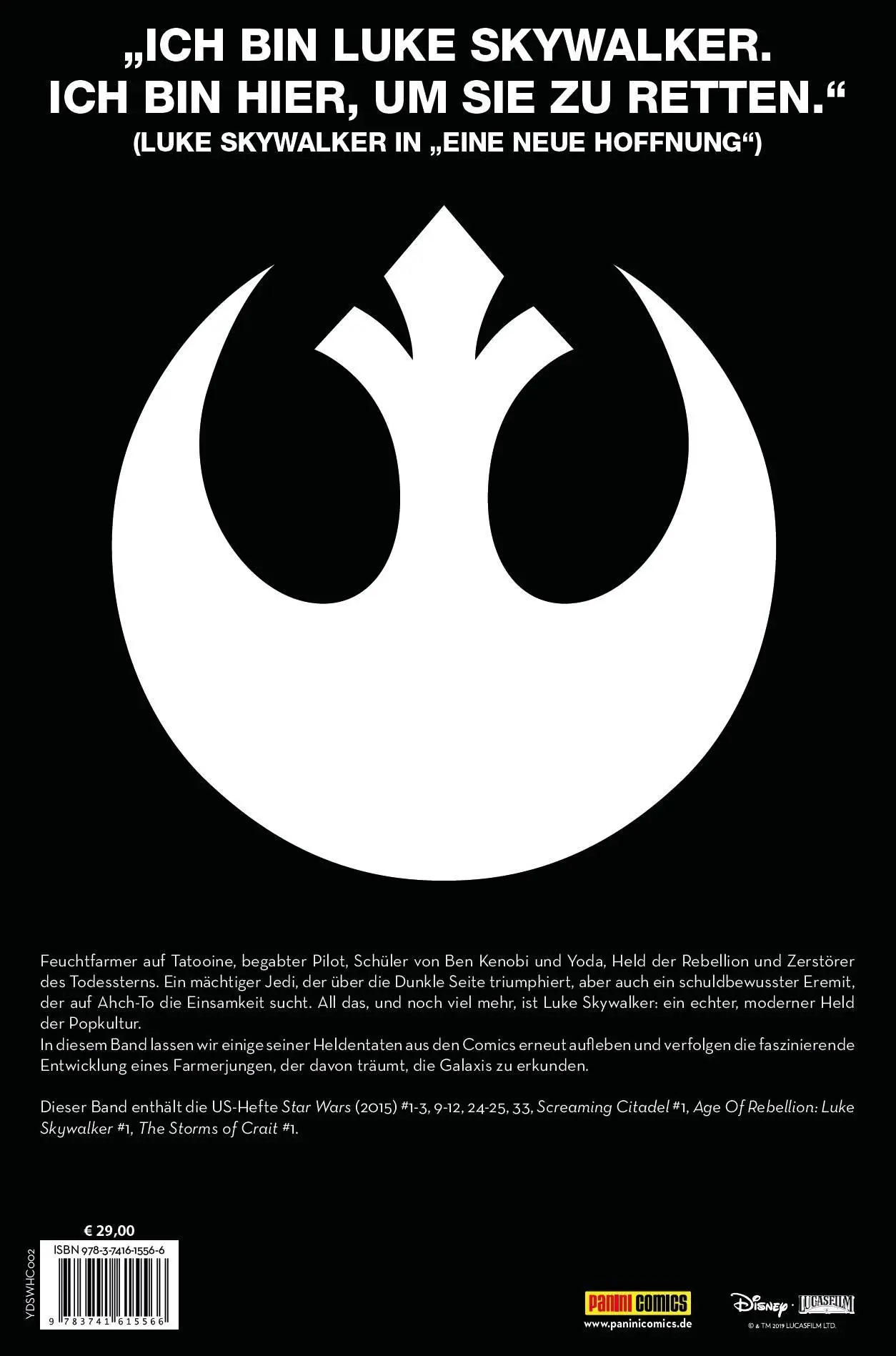 Rückseite: 9783741615566 | Star Wars: Luke Skywalker Anthologie | Jason Aaron (u. a.) | Buch