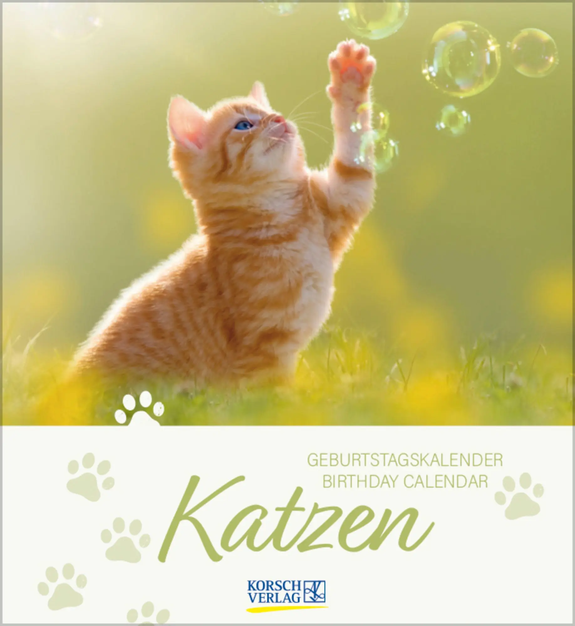 Cover: 9783819305566 | Geburtstagskalender Katzen | Immerwährender Planer | Verlag Korsch