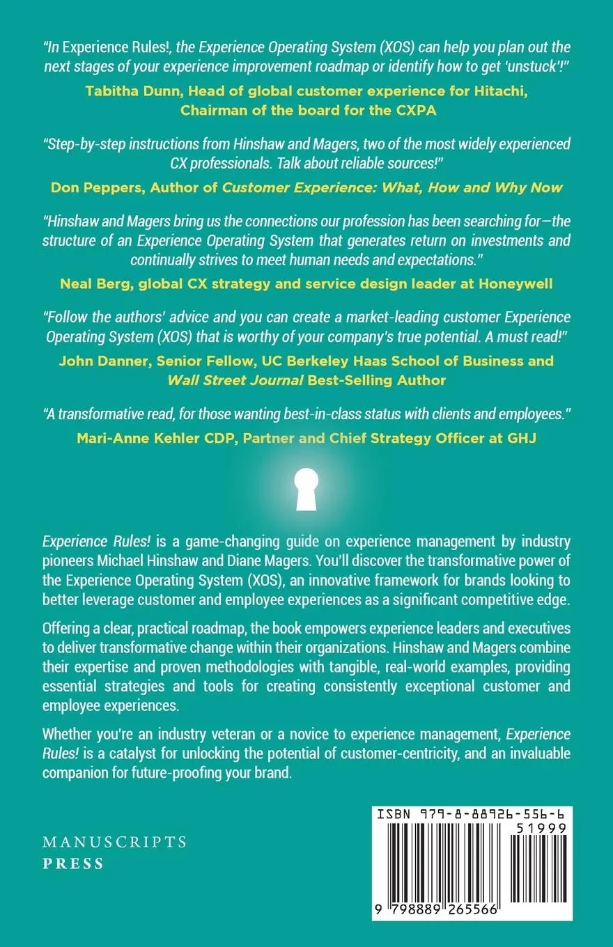 Rückseite: 9798889265566 | Experience Rules! | Michael Hinshaw (u. a.) | Taschenbuch | Englisch