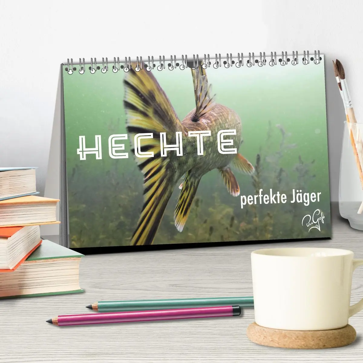 Bild: 9783457645666 | Hechte - perfekte Jäger (Tischkalender 2026 DIN A5 quer), CALVENDO...
