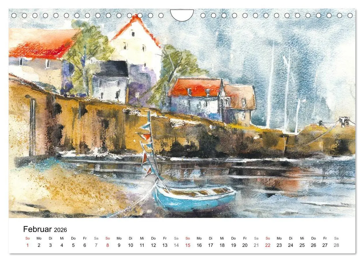 Bild: 9783457955666 | Das Meer in Pastellkreide (Wandkalender 2026 DIN A4 quer), CALVENDO...