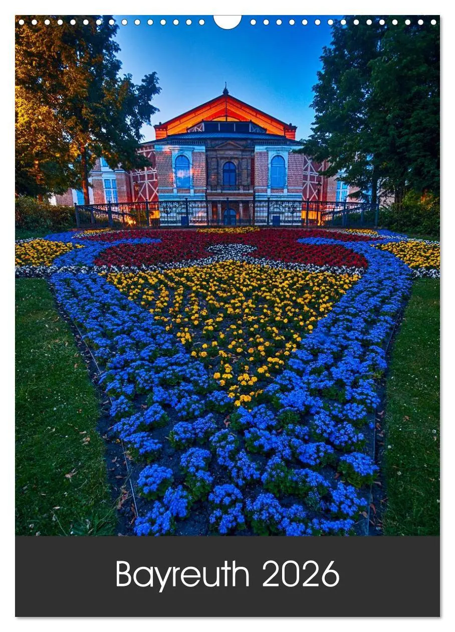 Cover: 9783516425666 | Bayreuth 2026 (Wandkalender 2026 DIN A3 hoch), CALVENDO Monatskalender