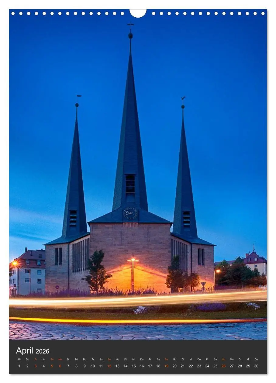 Bild: 9783516425666 | Bayreuth 2026 (Wandkalender 2026 DIN A3 hoch), CALVENDO Monatskalender