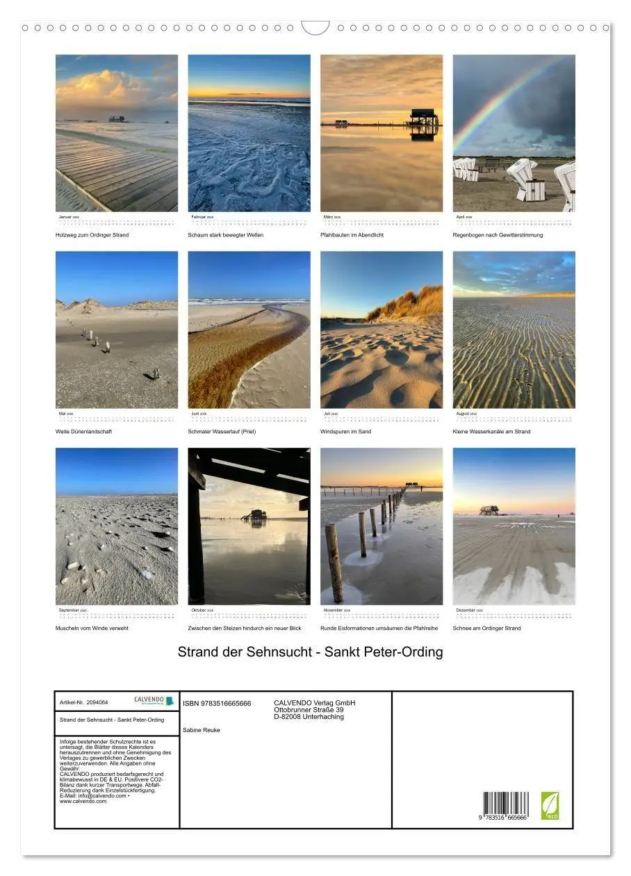 Bild: 9783516665666 | Strand der Sehnsucht - Sankt Peter-Ording (Wandkalender 2026 DIN A2...