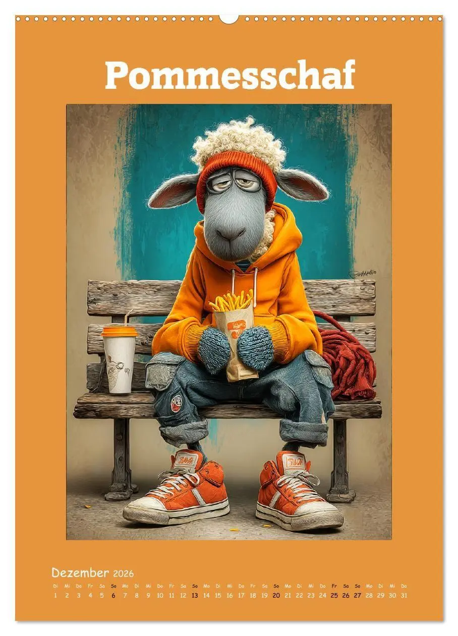 Bild: 9783516735666 | Schafwelt. Coole Schafe im Cartoon-Style (hochwertiger Premium...