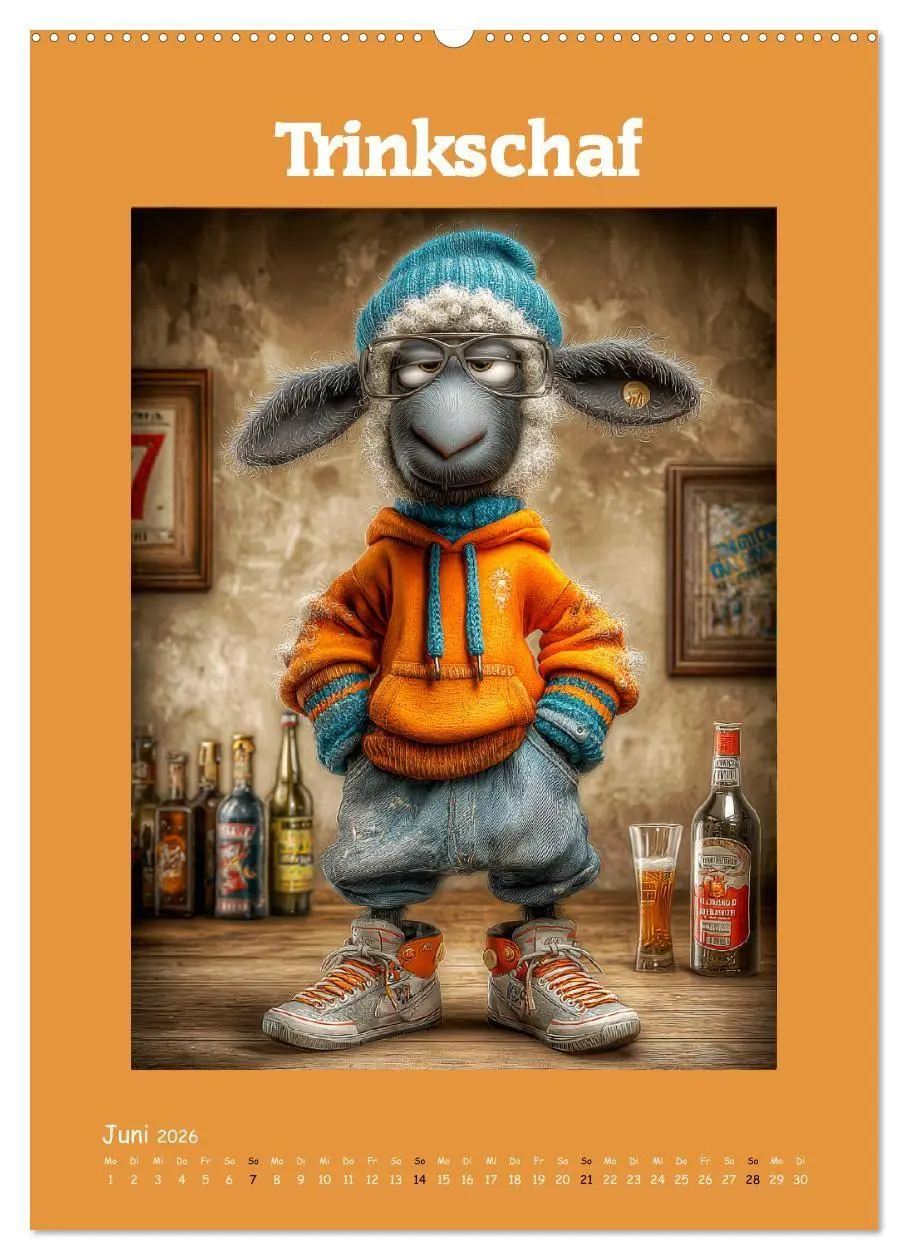 Bild: 9783516735666 | Schafwelt. Coole Schafe im Cartoon-Style (hochwertiger Premium...