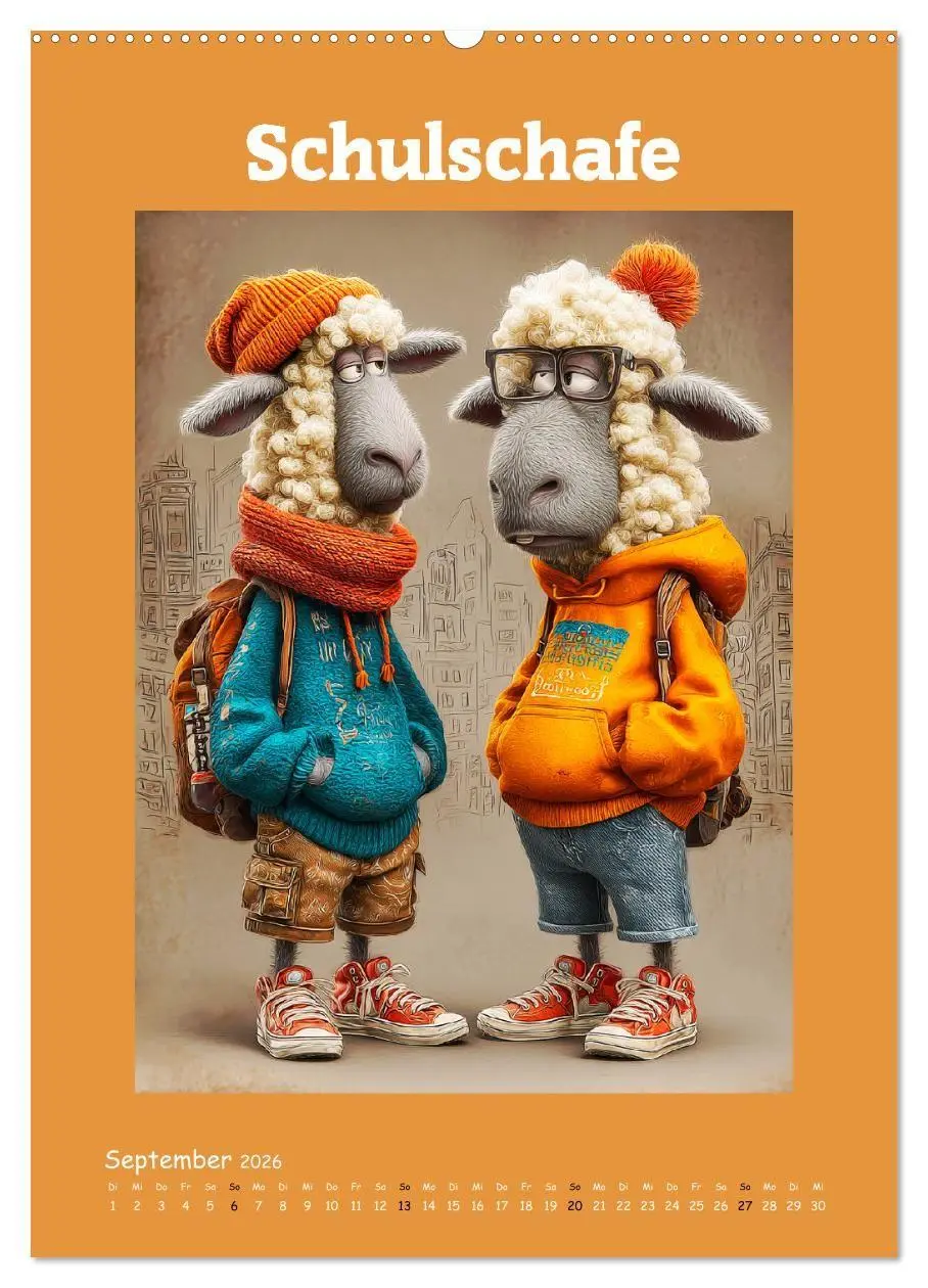 Bild: 9783516735666 | Schafwelt. Coole Schafe im Cartoon-Style (hochwertiger Premium...