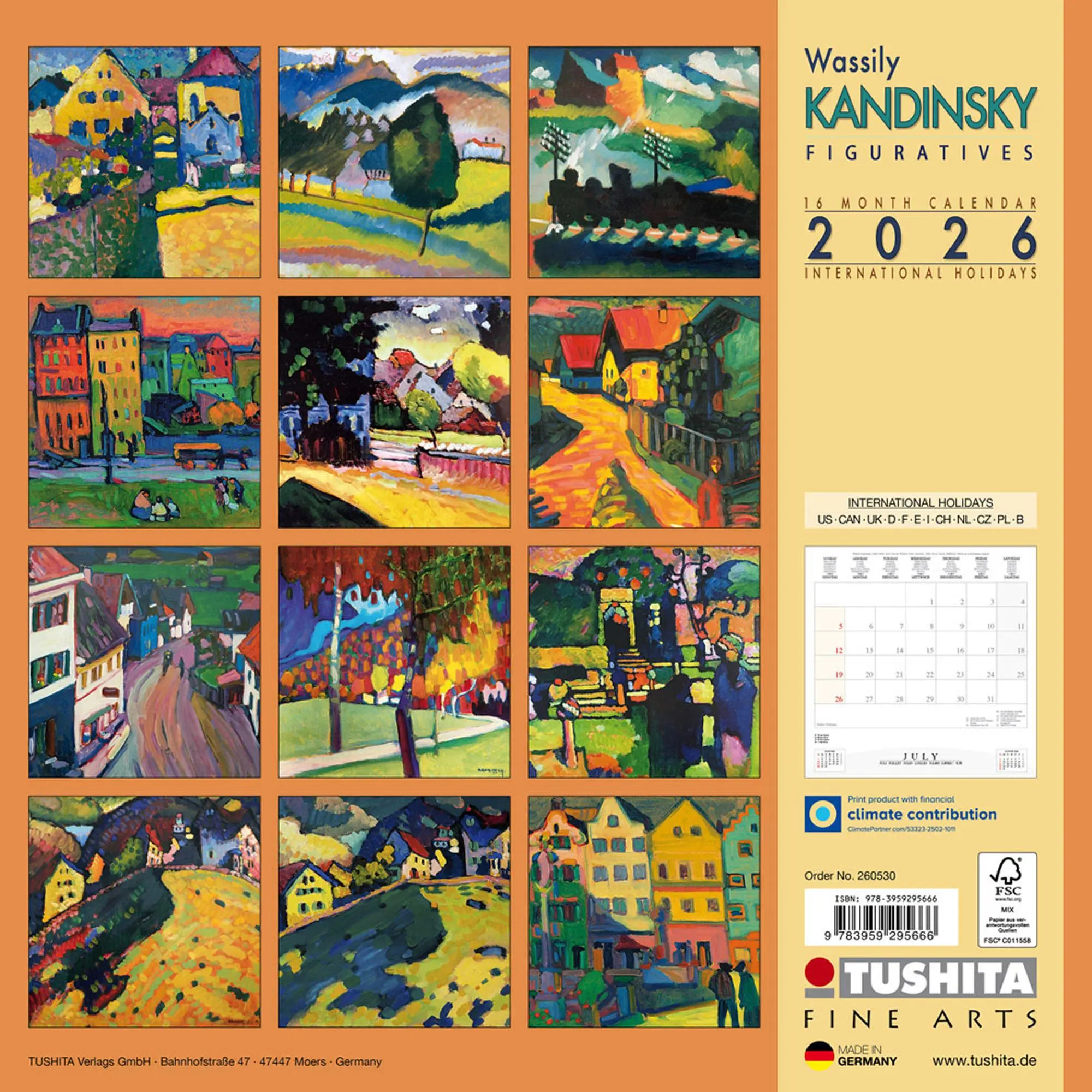 Rückseite: 9783959295666 | Wassily Kandinsky - Figuratives 2026 | Kalender 2026 | Kalender | 2026