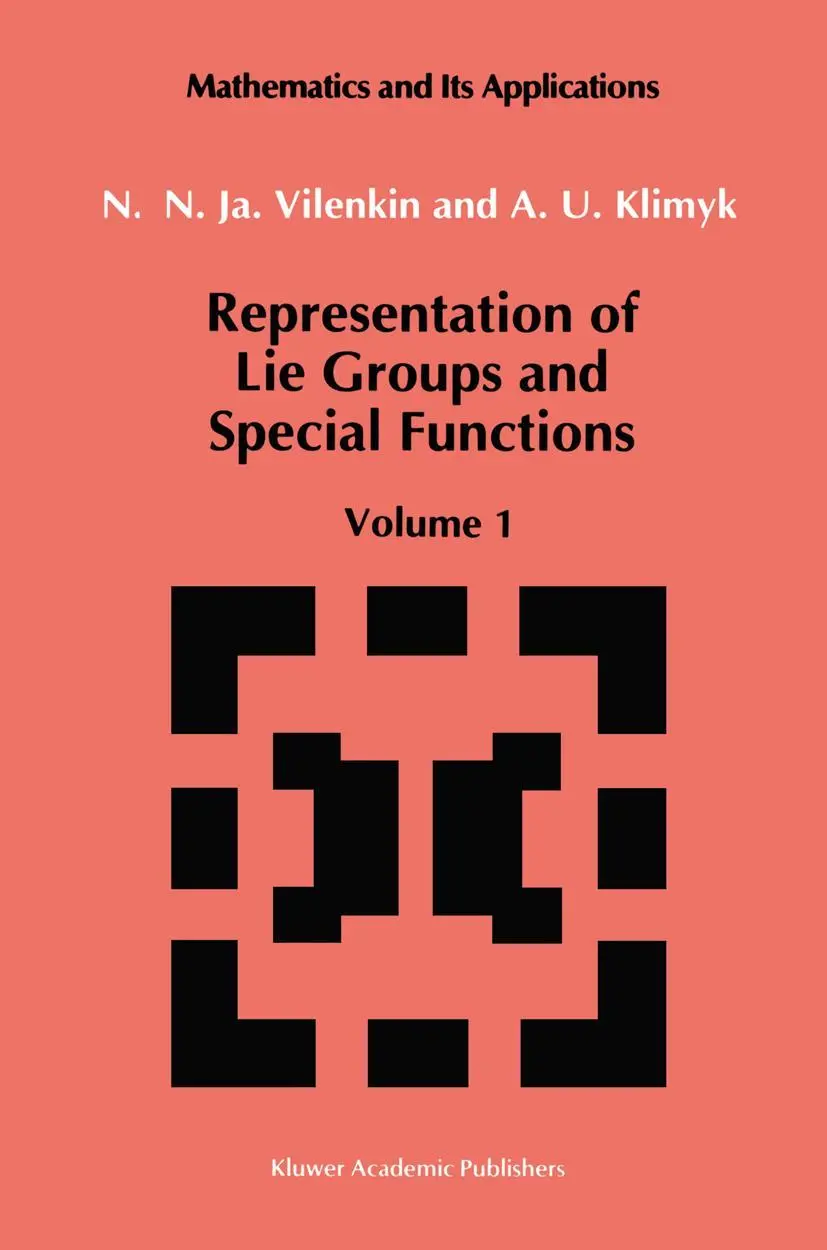 Cover: 9789401055666 | Representation of Lie Groups and Special Functions | Vilenkin (u. a.)