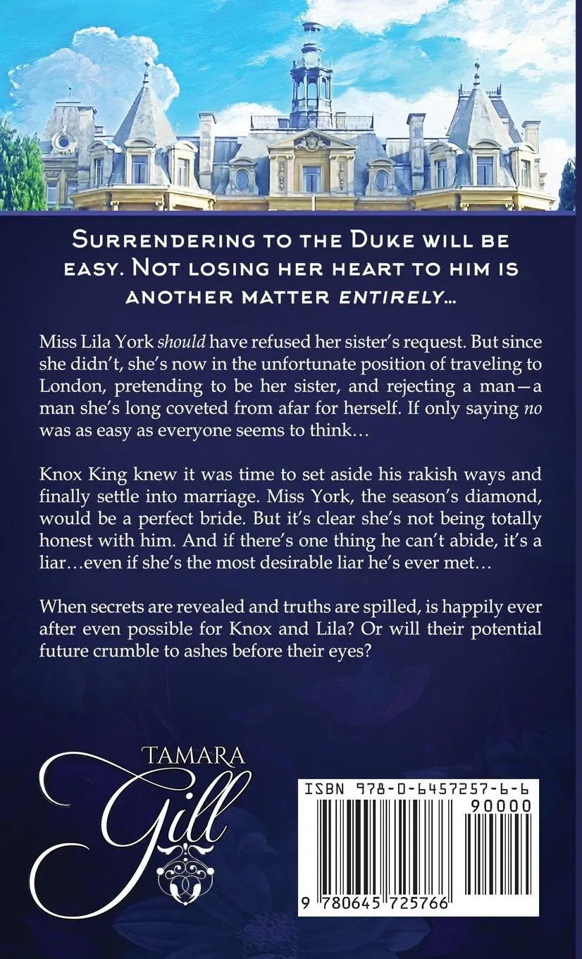 Rückseite: 9780645725766 | Surrender to the Duke | Tamara Gill | Taschenbuch | Englisch | 2023