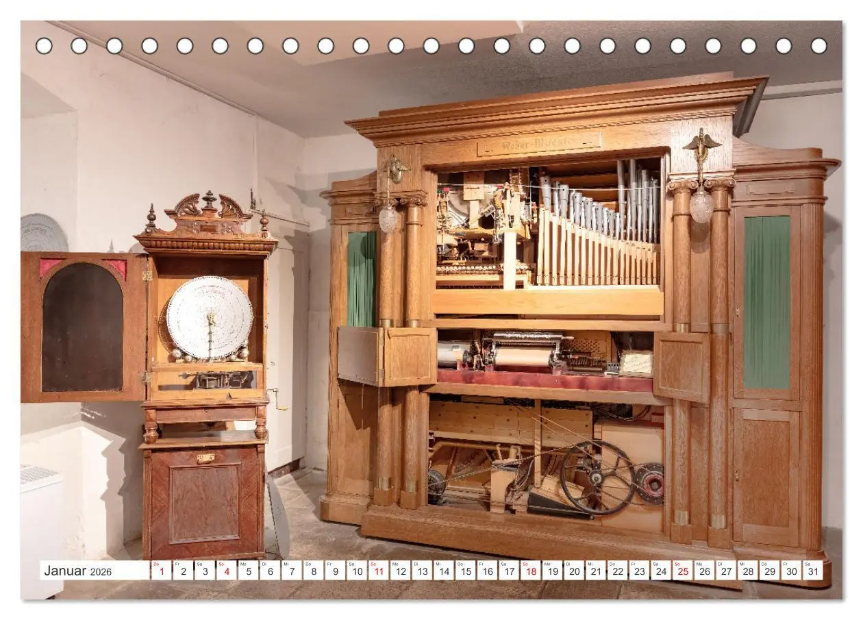 Bild: 9783457255766 | Selbstspielende Musikinstrumente (Tischkalender 2026 DIN A5 quer),...