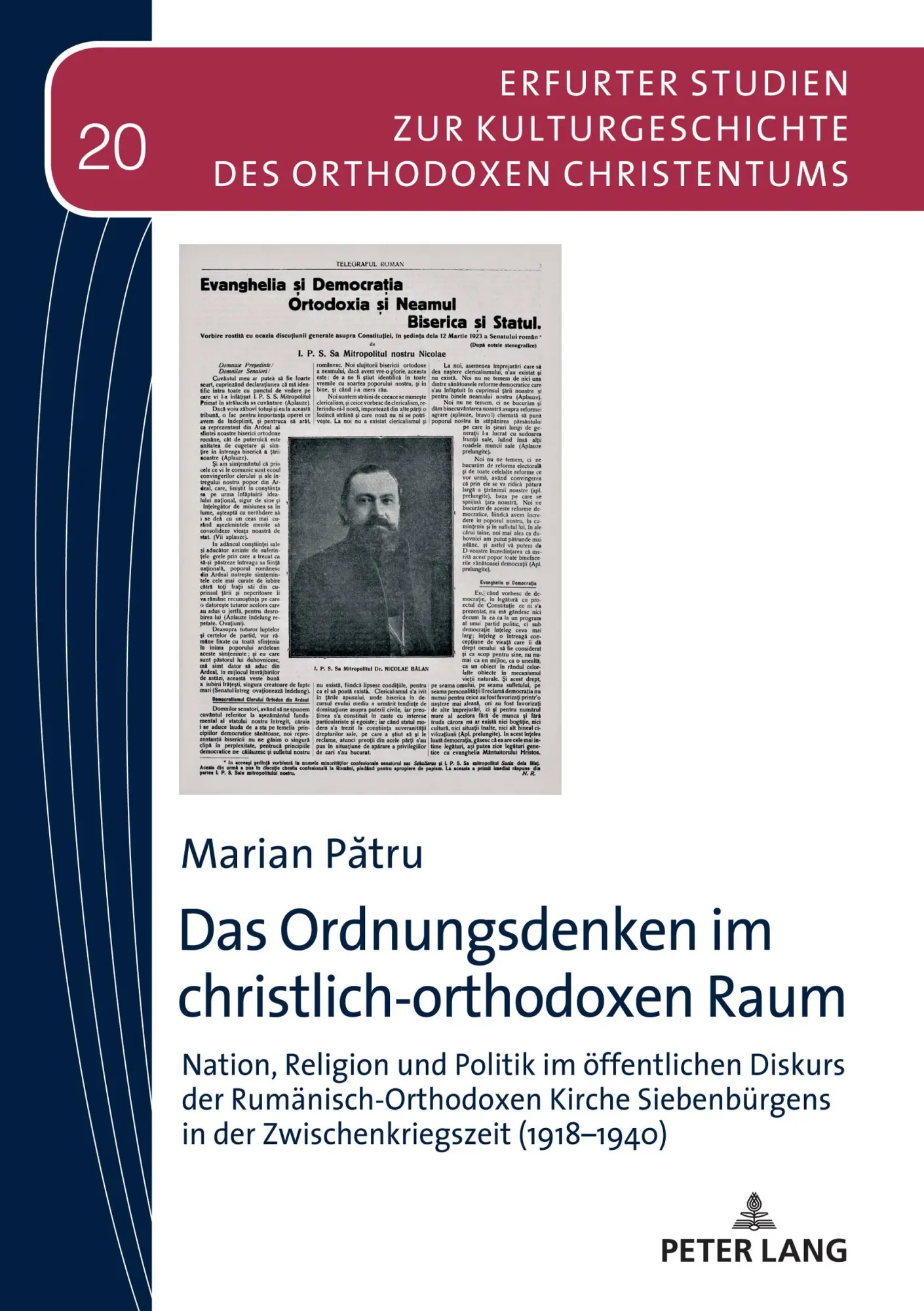 Cover: 9783631705766 | Das Ordnungsdenken im christlich-orthodoxen Raum | Marian P¿tru | Buch