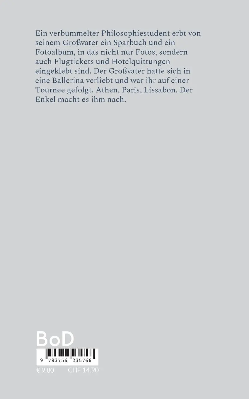 Rückseite: 9783756235766 | Athen, Paris, Lissabon | Novelle | Rüdiger Schneider | Taschenbuch