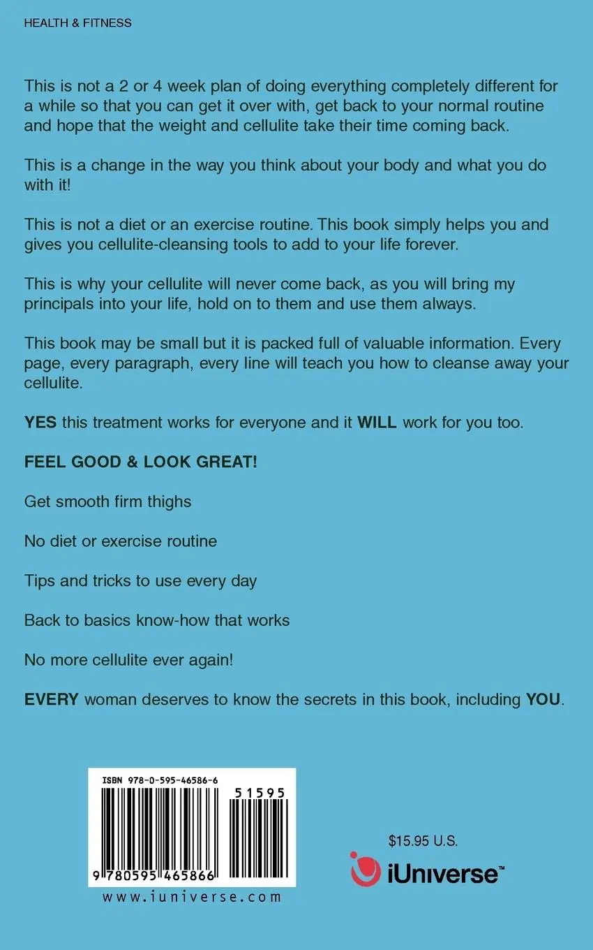 Rückseite: 9780595465866 | The Ultimate Cellulite Treatment in a Book | Bronwyn M. Hewitt | Buch