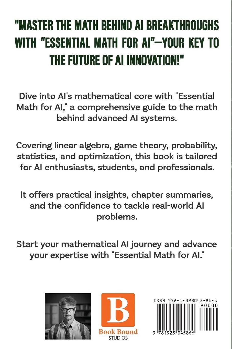 Rückseite: 9781923045866 | Essential Math for AI | Andrew Hinton | Taschenbuch | Englisch | 2023