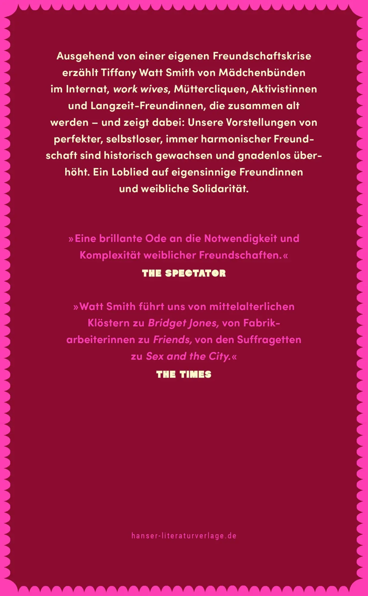 Bild: 9783446285866 | Gute Freundin, schlechte Freundin | Tiffany Watt Smith | Buch | 384 S.