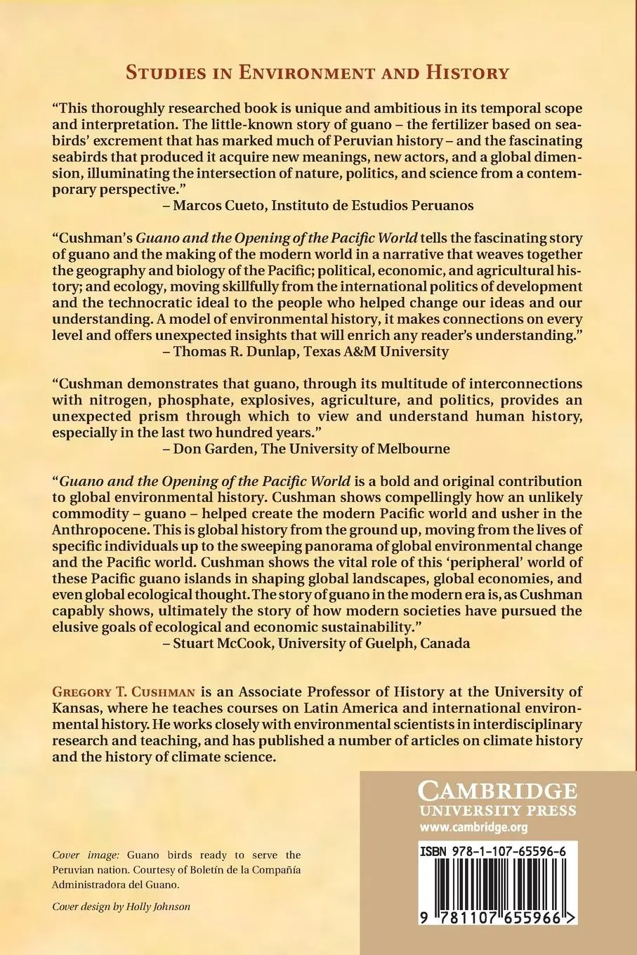 Rückseite: 9781107655966 | Guano and the Opening of the Pacific World | Gregory T. Cushman | Buch