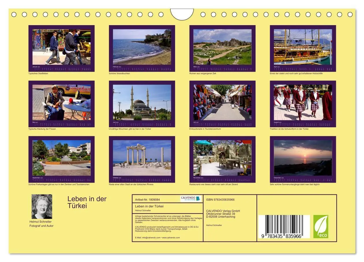 Bild: 9783435835966 | Leben in der Türkei (Wandkalender 2025 DIN A4 quer), CALVENDO...