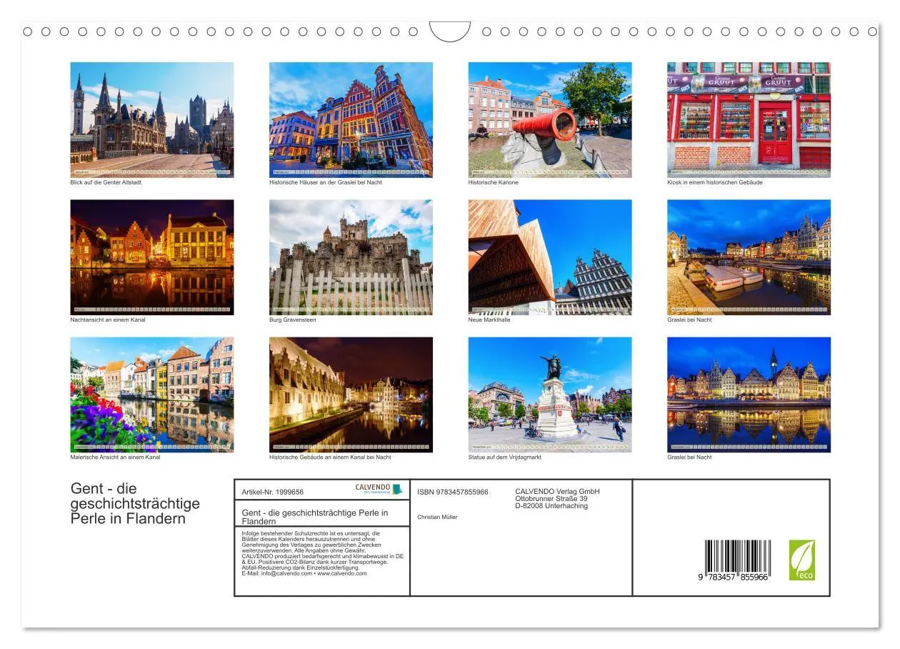 Bild: 9783457855966 | Gent - die geschichtsträchtige Perle in Flandern (Wandkalender 2026...