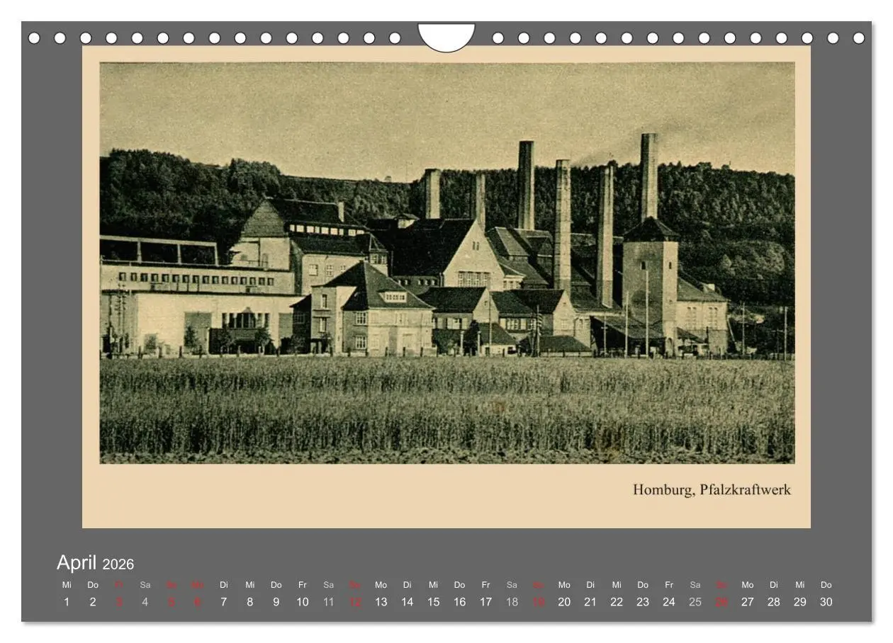 Bild: 9783516015966 | Saarland - vunn domols (frieher), Industrieanlagen (Wandkalender...