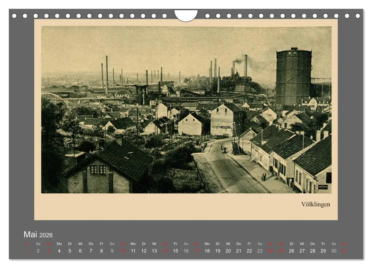 Bild: 9783516015966 | Saarland - vunn domols (frieher), Industrieanlagen (Wandkalender...