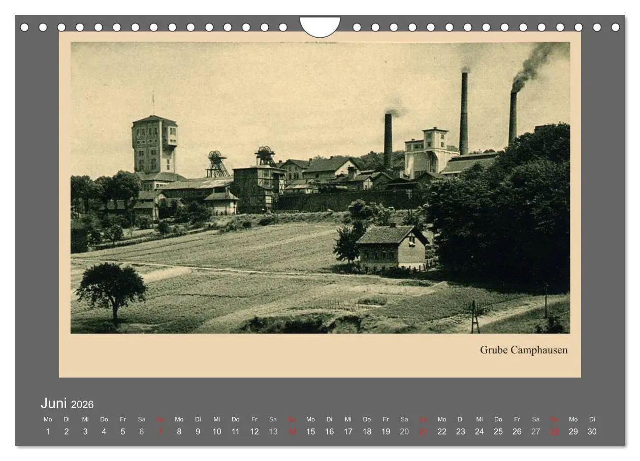 Bild: 9783516015966 | Saarland - vunn domols (frieher), Industrieanlagen (Wandkalender...