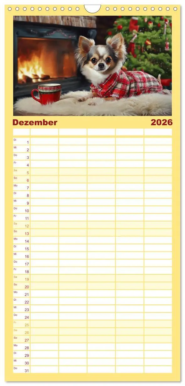Bild: 9783516495966 | Familienplaner 2026 - Chillige Chihuahuas - Entspannte Fellnasen...